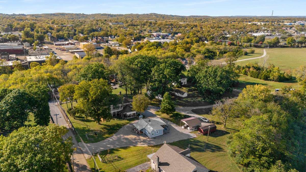 Aerial view of all properties.