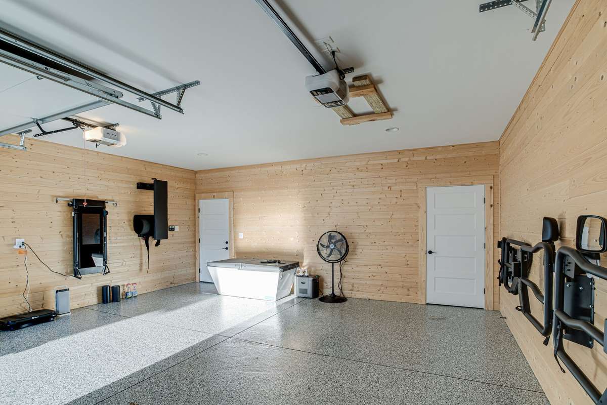 Detached 2-car garage.