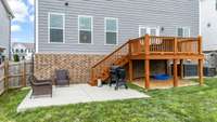 Additional concrete patio for entertaining family or guests