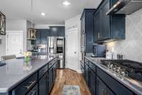 Double oven and plenty of counter space