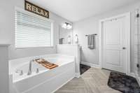 Relax in your soaking tub