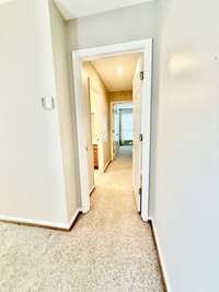 Split floor plan with the separate private Guest Bedroom Suite with hallway door for more privacy