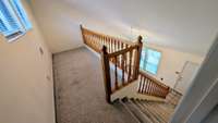 Upstairs loft area great for a reading nook or sitting area;
