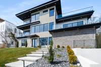 Real stucco exterior with stone accents