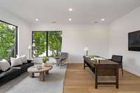 Spacious office off the foyer