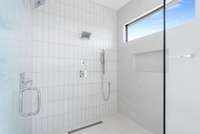 Oversized, two-person shower