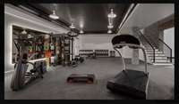 Home gym inspiration example.