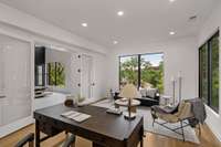 Spacious office off the foyer