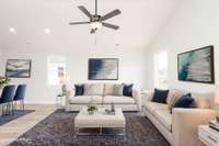 Just ONE of the ways you could visualize decorating this Space | Virtually Staged