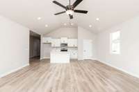 On Left - Foyer leading to Bedrooms | Door on Right - Pantry