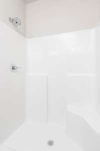 Stand-Up Shower with a Corner Bench!