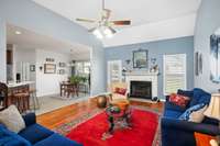 Living Room with Gas Fireplace