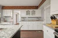 Lots of cabinets and counter space.