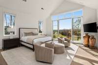 Primary suite with private balcony