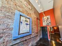 Entrance into building & door to garage.