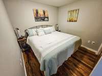 Downstairs BR with double closet.