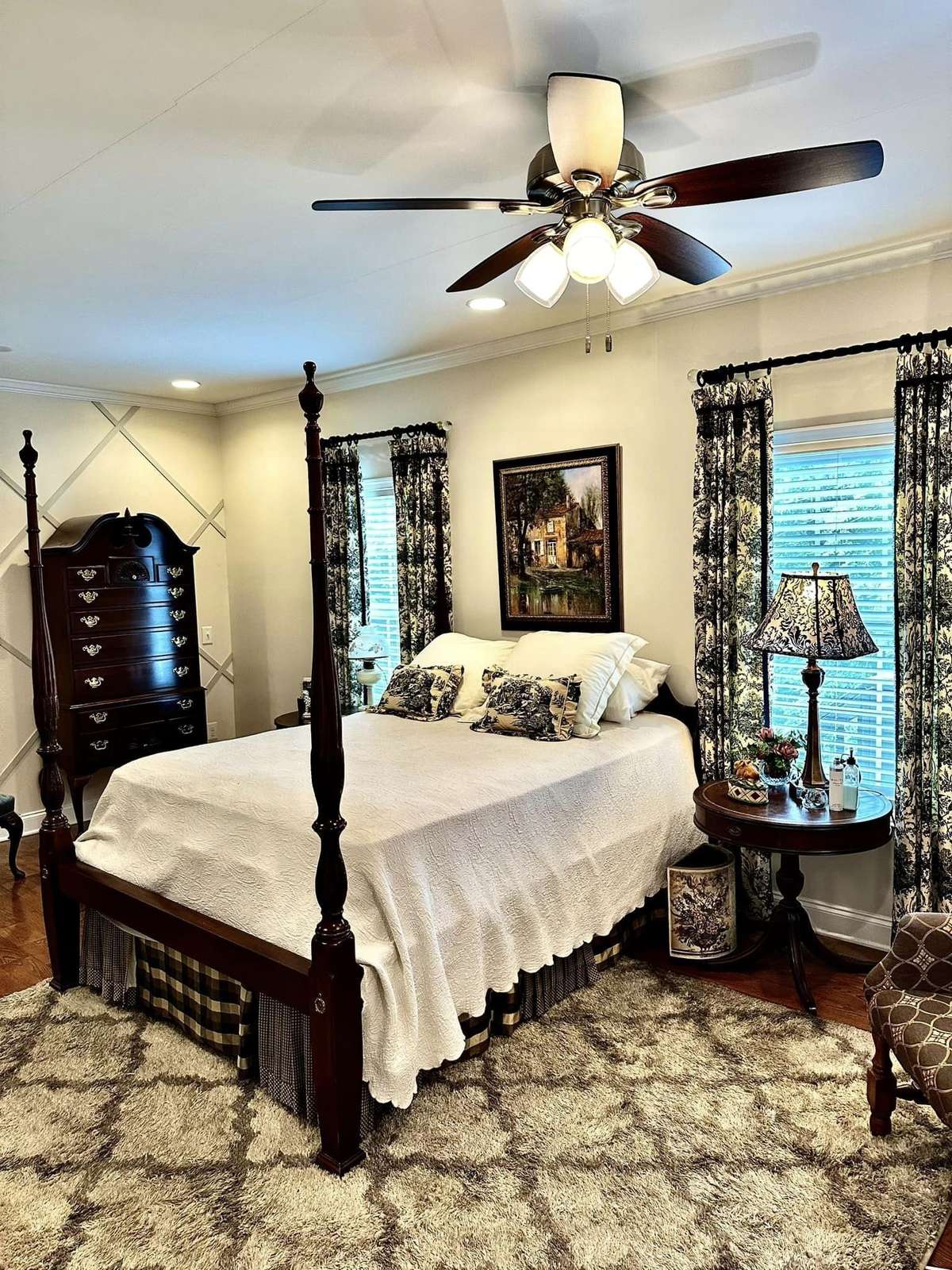 Primary Bedroom (#1) Features Full Handicap Bath Room with Washer and Dryer