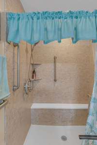 Large walk in shower