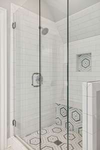 Custom shower design in bath 3.