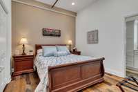 Guest Bedroom includes attached bath and closet with custom built-ins. + SKYLIGHT!