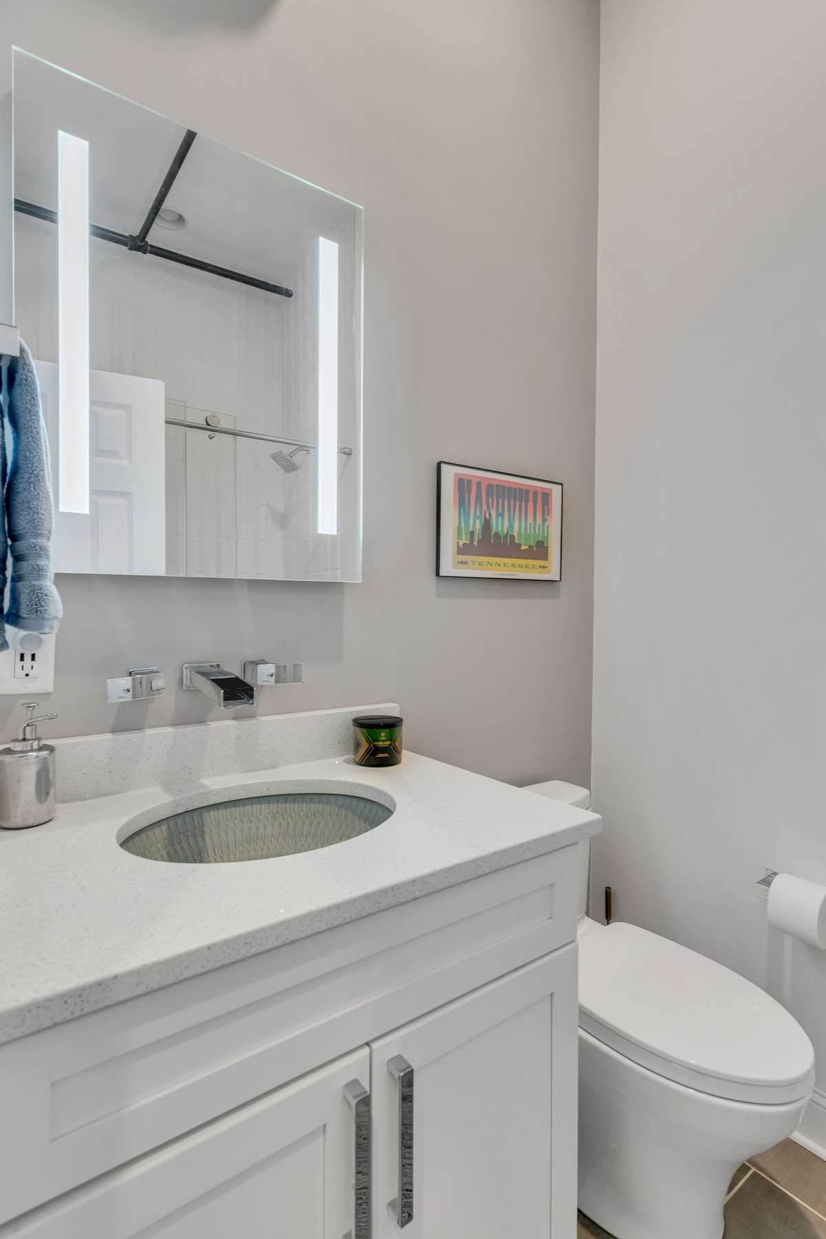 Guest Bathroom located just off the hallway