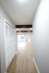 hallway leading to basement area