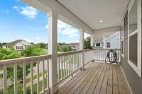 beautiful walk-out balcony