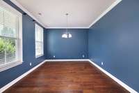Extra office space or a dining room