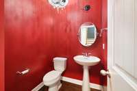 unique half bath on first level