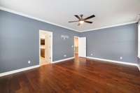 primary bedroom on first level