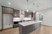 Unit 207 Features Dark Cabinets!
