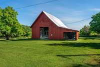 Barn with horse stalls