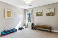 Guest Room 2 used as Exercise Studio