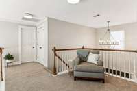 Upstairs cozy reading nook