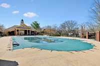 Community pool and entertaining area