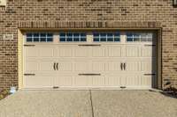 Two-car attached garage...
