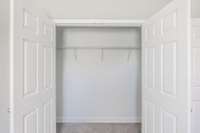 Closet in secondary bedroom....