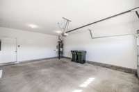 Two-car garage...