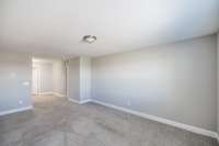 12x15 bonus room upstairs with full bath...