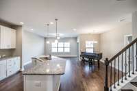 Kitchen island with built-in sink...
