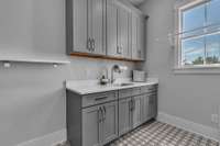 Large laundry room on the main level