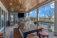 Back covered porch
