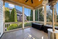 Relax outside in the screened in porch OR add onto the primary suite.