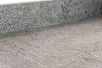 Solid granite countertops in kitchen