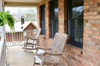 Front porch ready for a summer evening