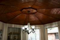 The Breakfast nook has a beautiful coved ceiling