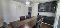 Dining Room with Built-In Cabinetry