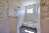 Handicap accessible shower
