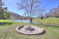 Community ponds and firepit
