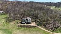Aerial view of the 7 acre lot